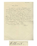 Albert Einstein Autograph Letter Signed -- ...triggers wonderful faded memories... & ...I could not get the hang of cooking too well...